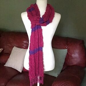 Fuschia and purple‎ scarf